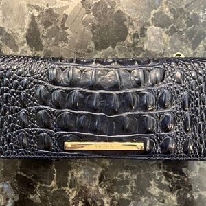 Navy Brahmin wallet